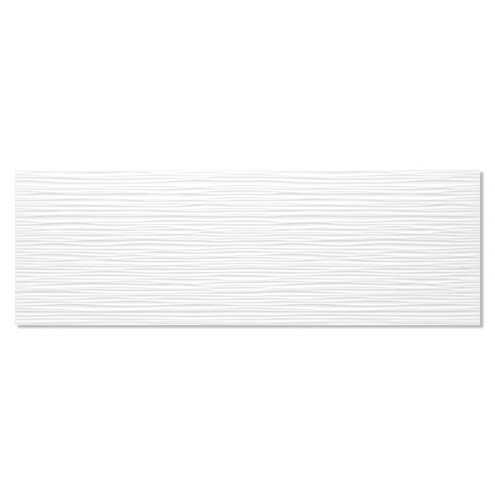 Kakel Sun Dunas Vit Blank-Relief  25x75 cm